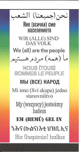 Immagine del venditore per Hans Haacke : Wir (Alle) sind das Volk / We (All) are the People (announcement) venduto da The land of Nod - art & books