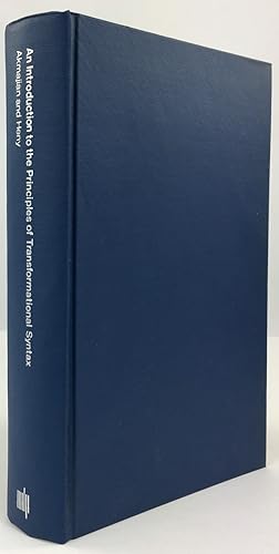 Immagine del venditore per An Introduction to the Principles of Transformational Syntax. venduto da Antiquariat Heiner Henke