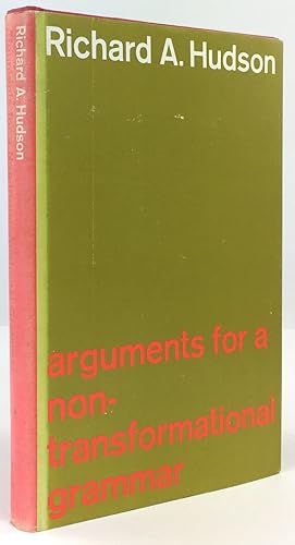 Seller image for Arguments for a Non-transformational Grammar. for sale by Antiquariat Heiner Henke