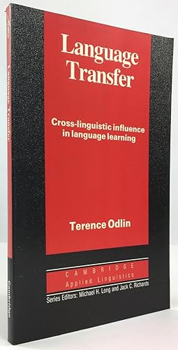 Seller image for Language Transfer. Cross-linguistic influence in language learning. for sale by Antiquariat Heiner Henke