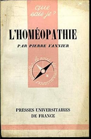 Image du vendeur pour Que sais-je ? n 677 : l'homopathie mis en vente par JLG_livres anciens et modernes