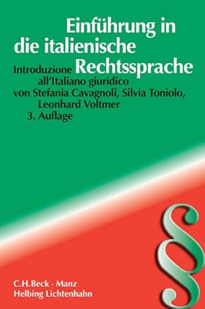 Seller image for Einfhrung in die italienische Rechtssprache. Introduzione all' Italiano giuridico for sale by Rheinberg-Buch Andreas Meier eK
