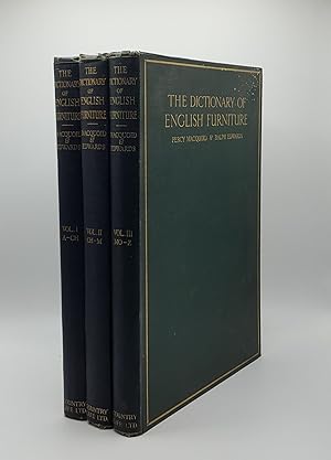 THE DICTIONARY OF ENGLISH FURNITURE From the Middle Ages to the Late Georgian Period Three Volumes
