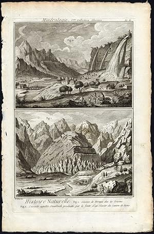 Antique Print-MINERALOGY-GLACIER-STAUBBACH-BERNINA-SWITZERLAND-Diderot-1751