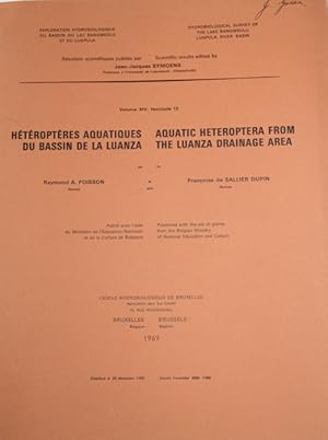 Hétéroptères Aquatiques du Bassin de la Luanza - Aquatic Heteroptera from the Luanza Drainage Are...