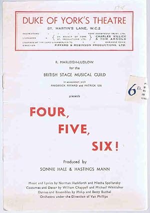 Seller image for Four, Five, Six by Norman Hackforth and Mischa Spoliansky: The Duke of York's Theatre Programme for sale by Lazy Letters Books