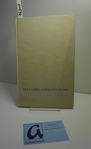 Imagen del vendedor de Das Literaturarchiv in Marbach. Zur Erffnung des Neubaus am 16. Mai 1973. a la venta por AphorismA gGmbH