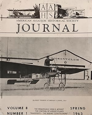 Immagine del venditore per American Aviation Historical Society (AAHS) Journal, Vol. 8, No. 1, Spring 1963 venduto da The Aviator's Bookshelf