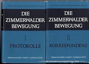 Die Zimmerwalder Bewegung : Protokolle u. Korrespondenz. 2 Bände