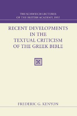 Bild des Verkufers fr Recent Developments in the Textual Criticism of the Greek Bible (Paperback or Softback) zum Verkauf von BargainBookStores