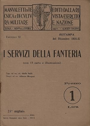 I SERVIZI ELLA FANTERIA Manualetti Tecnica Militare Esercito e Nazione fascicolo XI