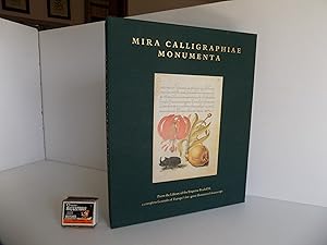 Seller image for Mira Calligraphiae Monumenta. From the Library of the Emperor Rudolf II, a complete facsimile of Europe's last great illuminated manuscript, inscribed by Georg Bocskay and illuminated by Joris Hoefnagel. With 151 colour plates. for sale by Antiquariat Rolf Bulang