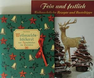 2 Weihnachtsback-/Kochbücher: Weihnachtsbäckerei vom Anisplätzchen bis Zimtstern / Fein und festl...