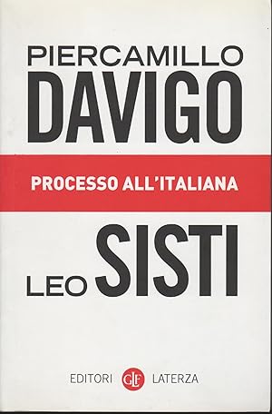 Bild des Verkufers fr Processo all'italiana zum Verkauf von MULTI BOOK
