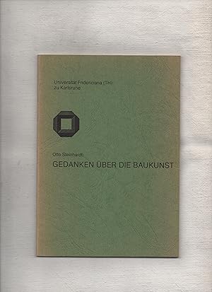 Gedanken über die Baukunst : Abschiedsvorlesung, gehalten am 2.V.1979.