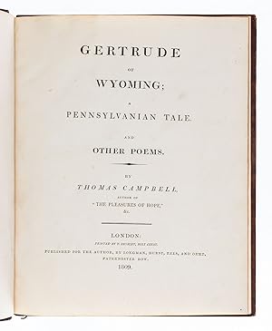 Gertrude of Wyoming; A Pennsylvanian Tale. And Other Poems.