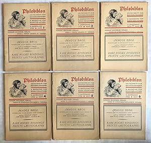 Philobiblon: Eine Zeitschrift der Bücherliebhaber. A magazine for book-collectors. 3. Yahrgang, 1930