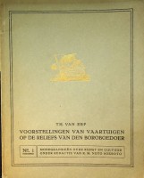 Bild des Verkufers fr Voorstellingen van Vaartuigen op de Reliefs van den Boroboedoer zum Verkauf von nautiek