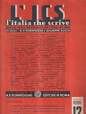 Seller image for L'ICS. L'italia che scrive n. 12 dicembre 1934 for sale by Librodifaccia