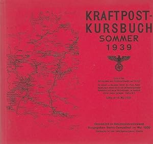 Bild des Verkufers fr Kraftpost-Kursbuch Sommer 1939 / Bearb. im Reichspostzentralamt zum Verkauf von Licus Media