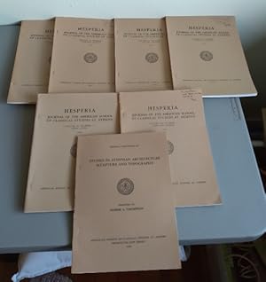 A lot of seven (7) issues of Hesperia: Journal of the American School of Classical Studies at Athens