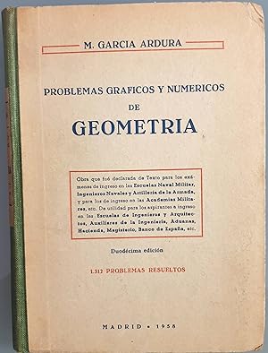 Imagen del vendedor de Problemas grficos y numricos de Geometra a la venta por Los libros del Abuelo