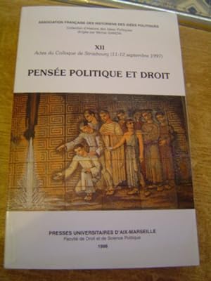 Pensée politique et droit Association Française des historiens des idées politique. Actes du coll...
