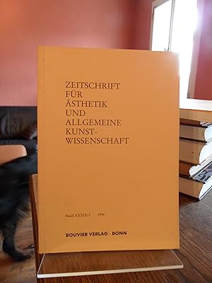 Seller image for Zeitschrift fr sthetik und allgemeine Kunstwissenschaft. Band 39/1 1994. for sale by Antiquariat Floeder