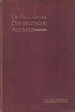 Seller image for Der deutsche Aufsatz for sale by Clivia Mueller