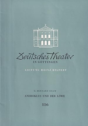 Bild des Verkufers fr Deutsches Theater in Gttingen Spielzeit 1957/58 VIII.Jahr Heft 116 zum Verkauf von Clivia Mueller