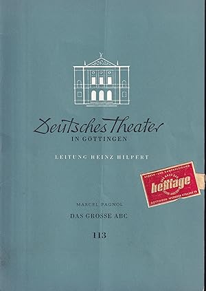 Bild des Verkufers fr Deutsches Theater in Gttingen Spielzeit 1956/57 VII.Jahr Heft 113 zum Verkauf von Clivia Mueller