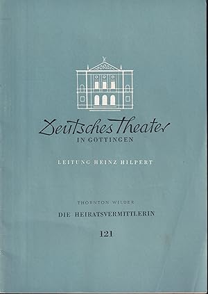 Bild des Verkufers fr Deutsches Theater in Gttingen Spielzeit 1957/58 VIII.Jahr Heft 121 zum Verkauf von Clivia Mueller