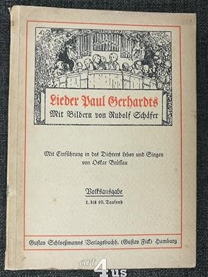 Bild des Verkufers fr Lieder Paul Gerhardts zum Verkauf von art4us - Antiquariat