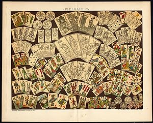 Antique Print-CARD GAMES-Brockhaus-1897