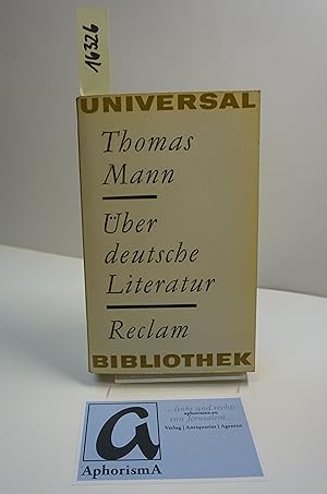 Seller image for ber deutsche Literatur. Ausgewhlte Essays, Reden und Briefe. for sale by AphorismA gGmbH