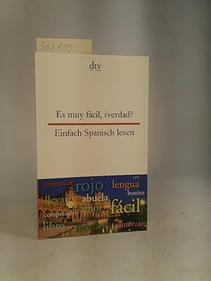 Imagen del vendedor de Es muy fcil, verdad? Einfach Spanisch lesen. a la venta por ANTIQUARIAT Franke BRUDDENBOOKS