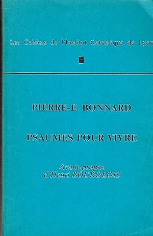 Image du vendeur pour Psaumes pour vivre avant-propos d'Henri Bourgeois mis en vente par LES TEMPS MODERNES