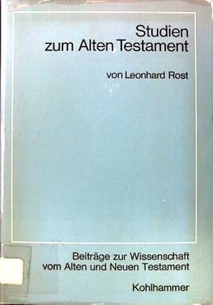 Seller image for Studien zum Alten Testament. Beitrge zur Wissenschaft vom Alten und Neuen Testament. 6. Folge. Heft 1. for sale by books4less (Versandantiquariat Petra Gros GmbH & Co. KG)