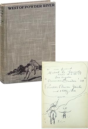 Imagen del vendedor de West of Powder River: Tales of the Far West Told in Narrative Verse [Inscribed and Signed] a la venta por Lorne Bair Rare Books, ABAA