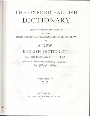 Seller image for The Oxford English Dictionary: Volume XI: T - U for sale by Mr Pickwick's Fine Old Books