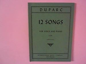 Bild des Verkufers fr Duparc: 12 Songs for voice and piano Low zum Verkauf von ANTIQUARIAT FRDEBUCH Inh.Michael Simon