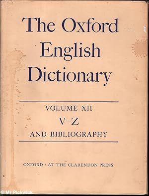 The Oxford English Dictionary: Volume XII: V - Z