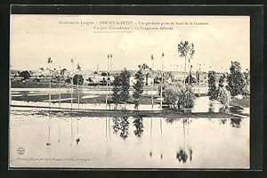 Ansichtskarte Percey-le-Petit, Hochwasser / Un jour d`inondation, La Vingeanne déborde