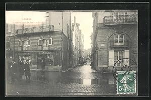 Ansichtskarte Angers, Hochwasser / Inondation 1910, Rue Denfert-Rochereau