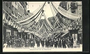 Ansichtskarte Tarare, Turnfest / Fete Gymnastique des 29 et 30 Juin 1912, Décoration de la Pecherie