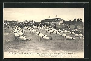 Ansichtskarte Orléans, Turnfest / Concours National de Gymnastique 1912, A l`Ile Arrault