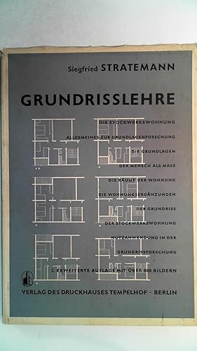 Bild des Verkufers fr Grundrisslehre. Die Stockwerkswohnung, zum Verkauf von Antiquariat Maiwald