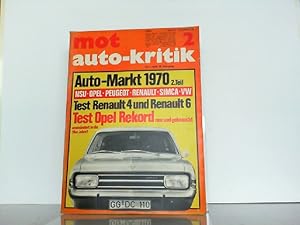 mot Auto-Kritik. Heft 2 / 1970. Die Zeitschrift für wirtschaftliches Fahren.