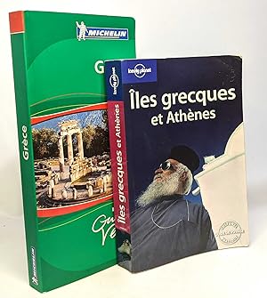 Seller image for Iles grecques et Athnes + Grce: le guide vert Michelin -- 2 livres for sale by crealivres