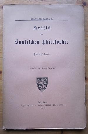 Bild des Verkufers fr Kritik der Kantischen Philosophie. (= Philosophische Schriften von Kuno Fischer Band 2). zum Verkauf von Antiquariat Roland Ggler